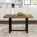 Carbon Loft 52 Distressed Wood Dining Table 52 X 36 X 30H