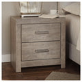Culverbach Gray Two Drawer Night Stand