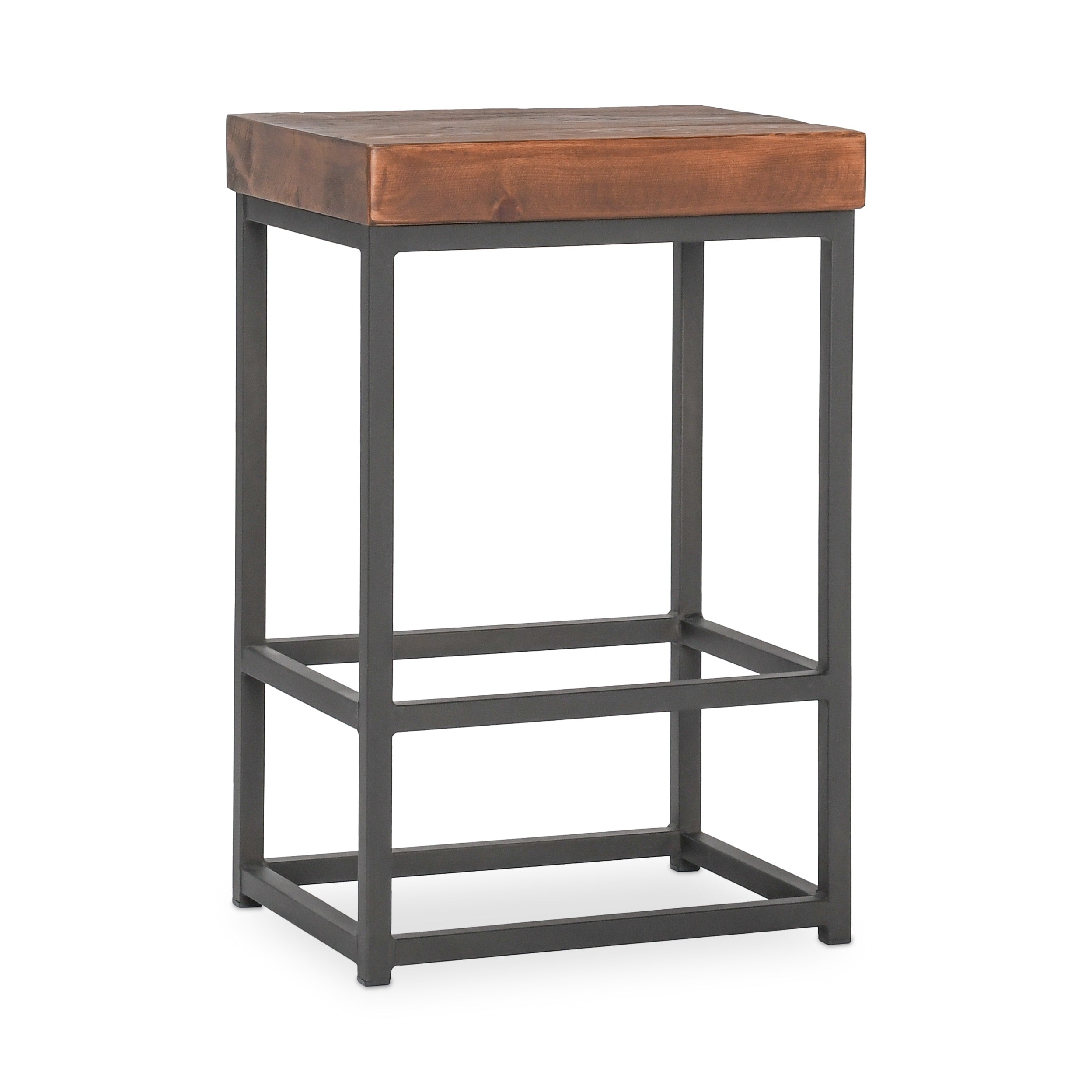 Carbon Loft Richard Reclaimed Wood Bar Stool