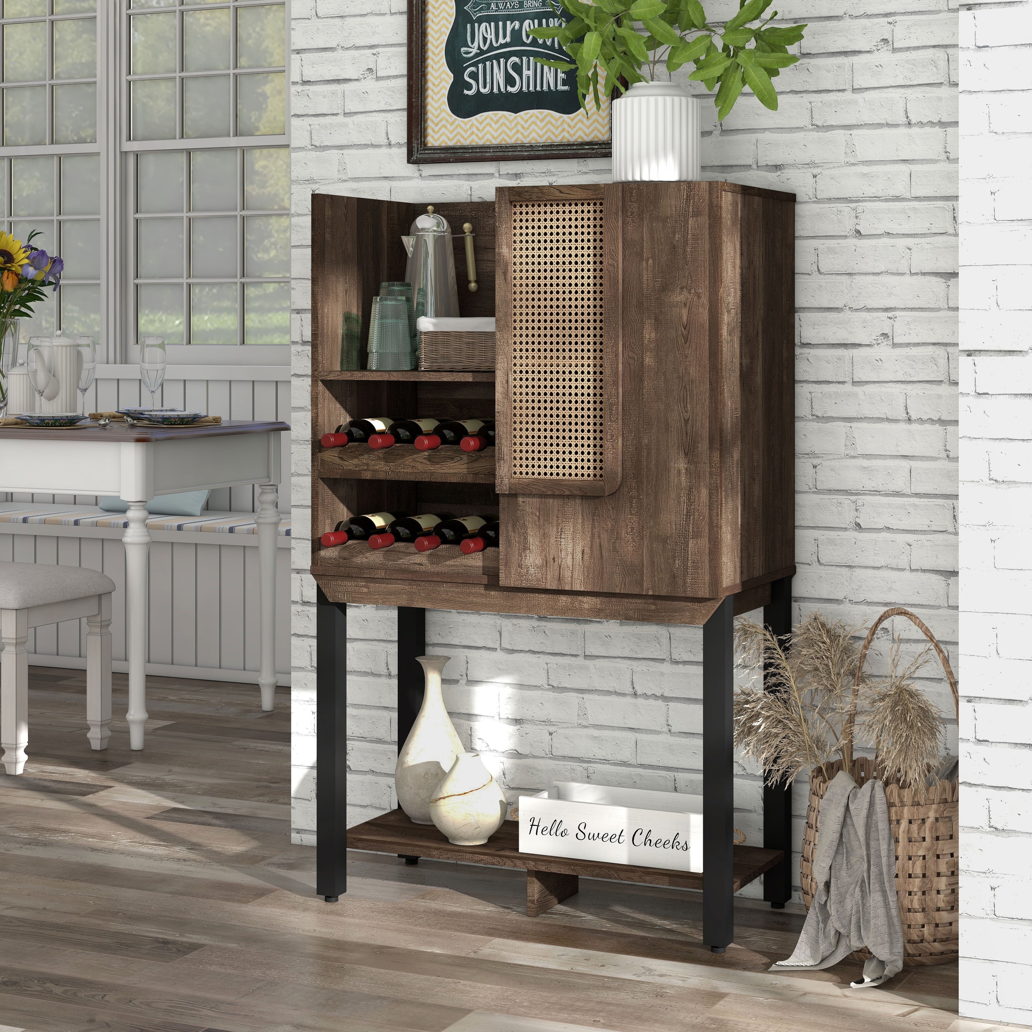 Carbon Loft Conway Farmhouse Reclaimed Oak Kitchen Hutch