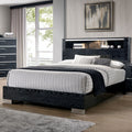 Furniture Of America Elysee Chrome Trim Led Display Bed