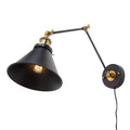 Carbon Loft Demille Black Wall Lamp Adjustable Wall Sconces Plug In Sconces Wall Lighting