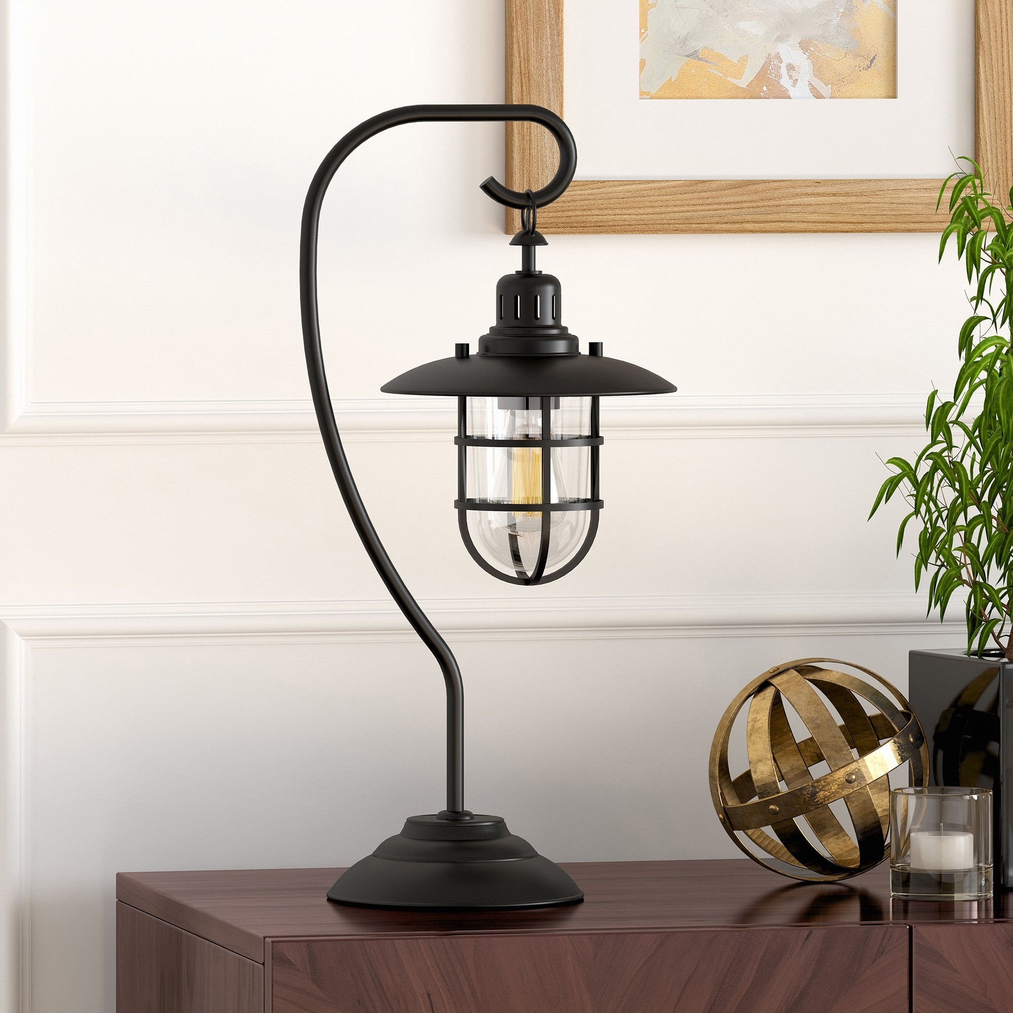 Carbon Loft Ecthelion Blackened Bronze Nautical Lantern Lamp