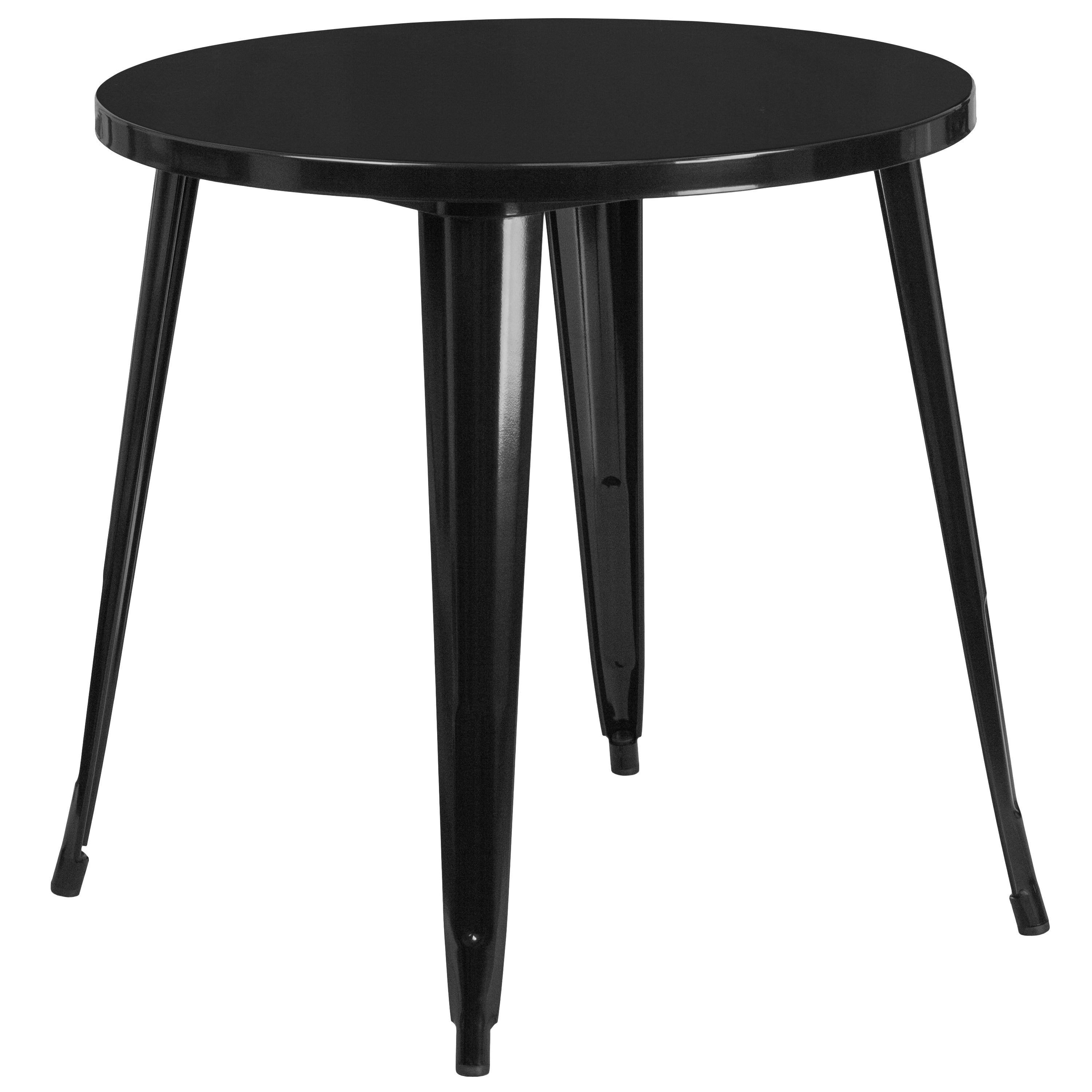 Carbon Loft Emil Round Metal Indoor Outdoor Table