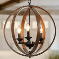 Carbon Loft Ghaffari Modern Brown Chandelier With 3 Lights Pendant Lighting