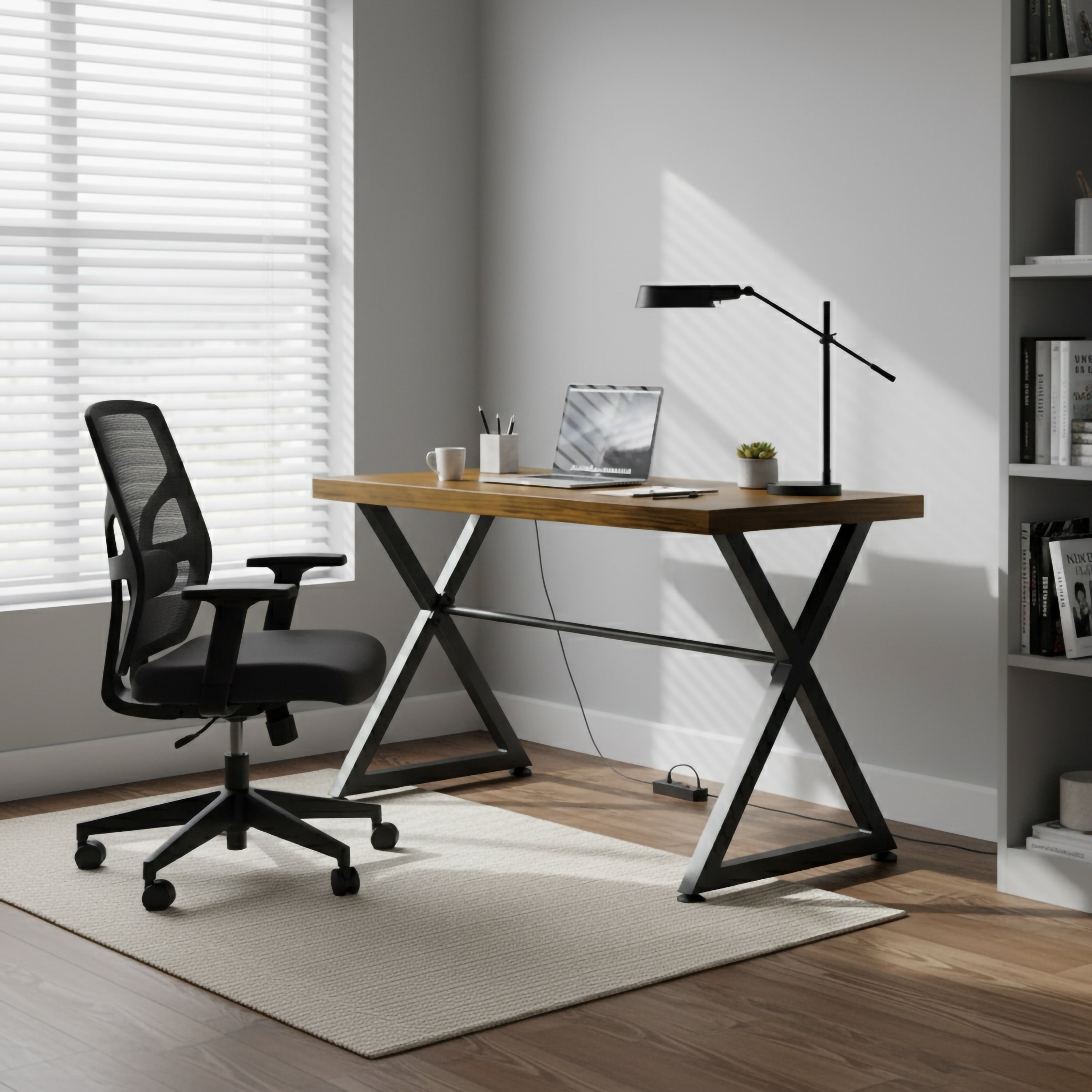 Carbon Loft Fowler Industrial Computer Desk Table