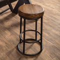 Carbon Loft Horseshoe Reclaimed Wood And Iron Bar And Counter Stools