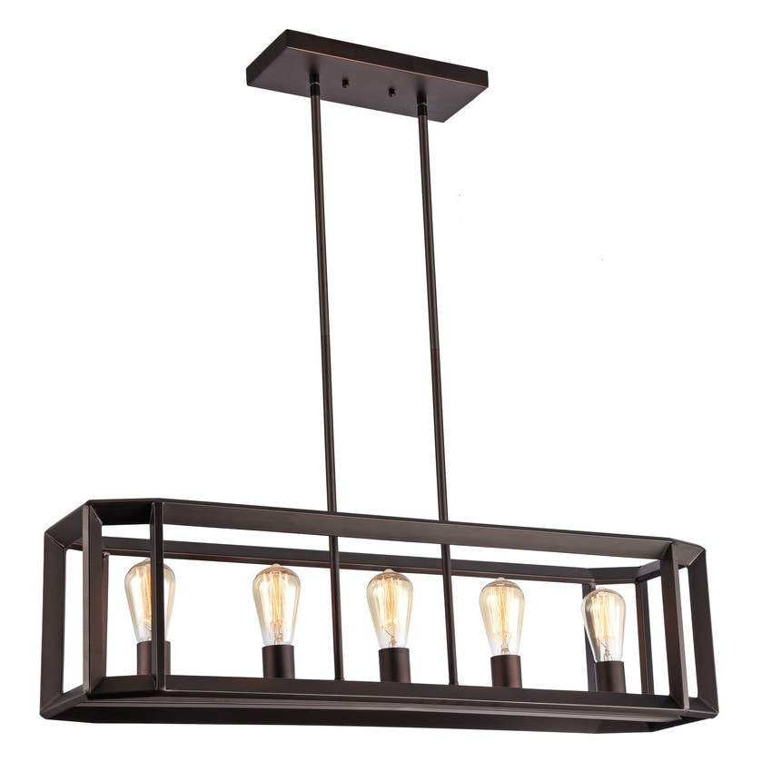 Carbon Loft Humboldt Industrial 5 Light Oil Rubbed Bronze Pendant