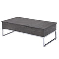 Carbon Loft Jenji Grey Silver Wooden Coffee Table