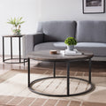 Carbon Loft Langford Industrial Brown Wood Cocktail Table