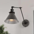 Havenside Home Merida Adjustable Silver Brushed Plug In Sconce Wall Lamp