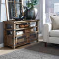 Magnussen Chesterfield Brown Pinewood Rectangular Sofa Table