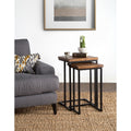 Carbon Loft Morse Natural Wood And Iron Nesting Table