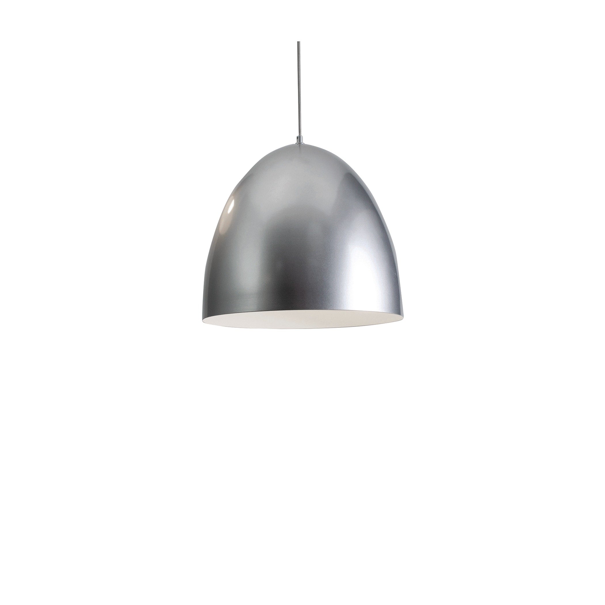 Afx Brooklyn 15.75 Inch Silver Pendant Silver Steel Shade