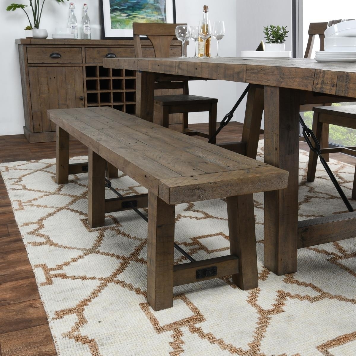 Tuscany Reclaimed Pine 72 Bench By Kosas Home
