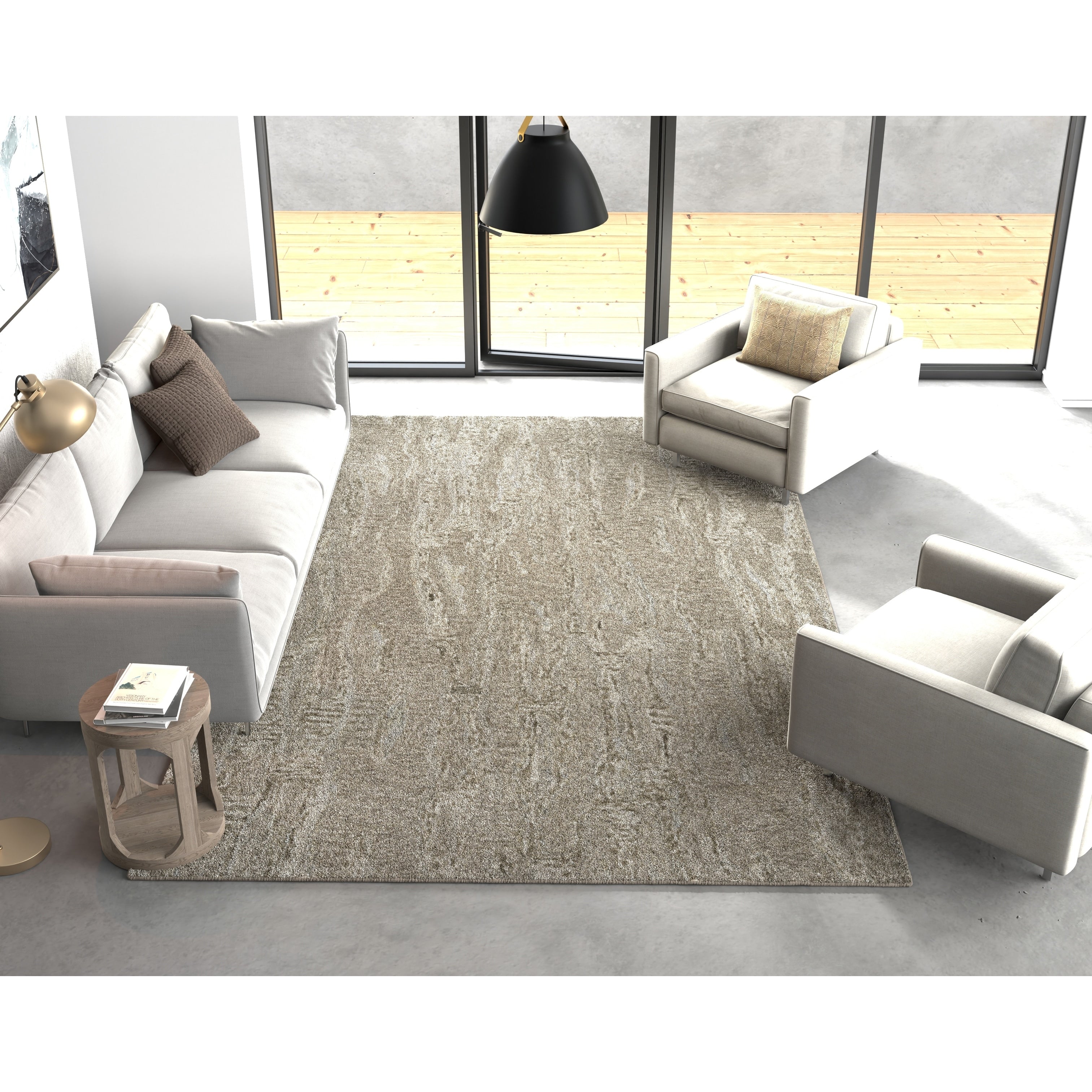 Carbon Loft Streaya Natural Stone Handmade Rug
