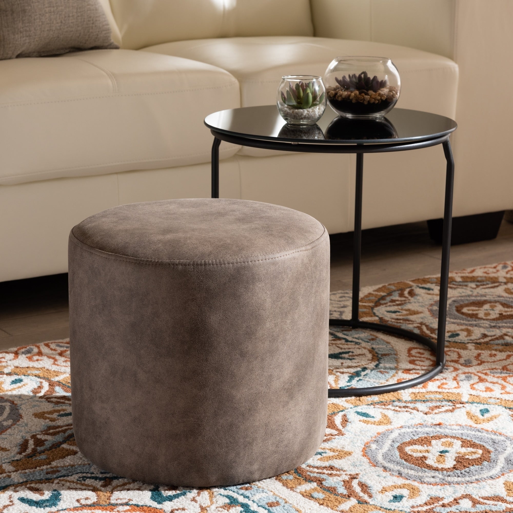 Carbon Loft Vanderveen Kira Modern And Contemporary 2 Piece Nesting Table And Ottoman Set