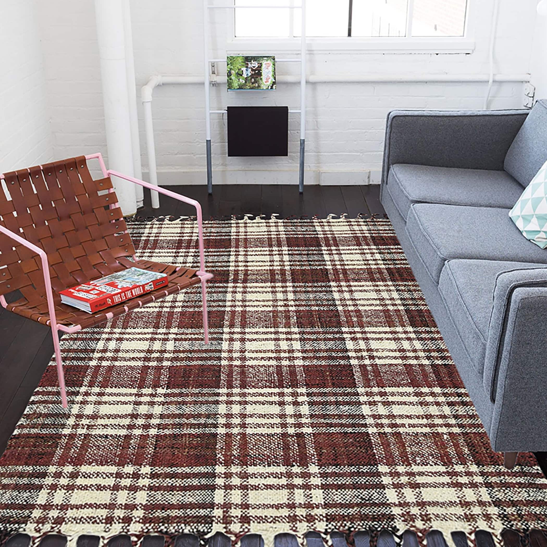 Carbon Loft Whishaw Modern Design Hand Woven Accent Rug