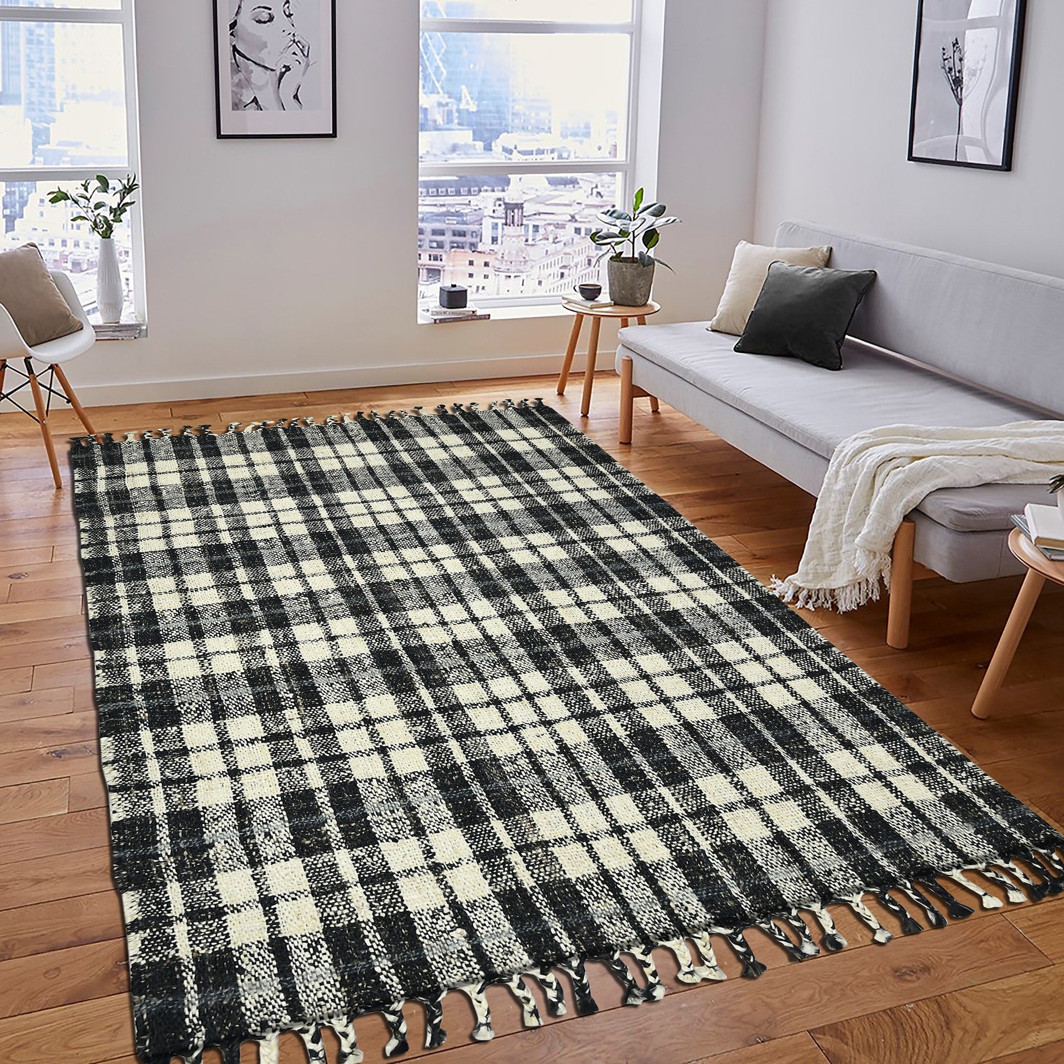 Carbon Loft Whishaw Modern Design Hand Woven Accent Rug
