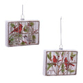 Cardinal Window Ornament Set Of 6 5 L X 4 H Glass