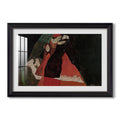 Cardinal And Nun 1912 Egon Schiele Custom Framed Print