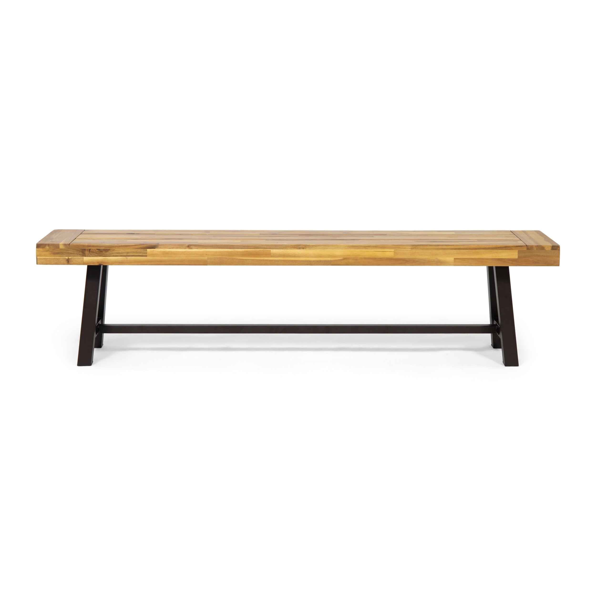Carlisle Outdoor Acacia Wood Bench By Christopher Knight Home