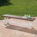 Carlisle Outdoor Rustic Acacia Wood Bench Only By Christopher Knight Home