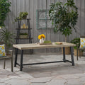 Christopher Knight Home Carlisle Brown Wood Outdoor 8 Seat Dining Table