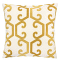 Carly Applique Embroidery 20 Square Decorative Throw Pillow