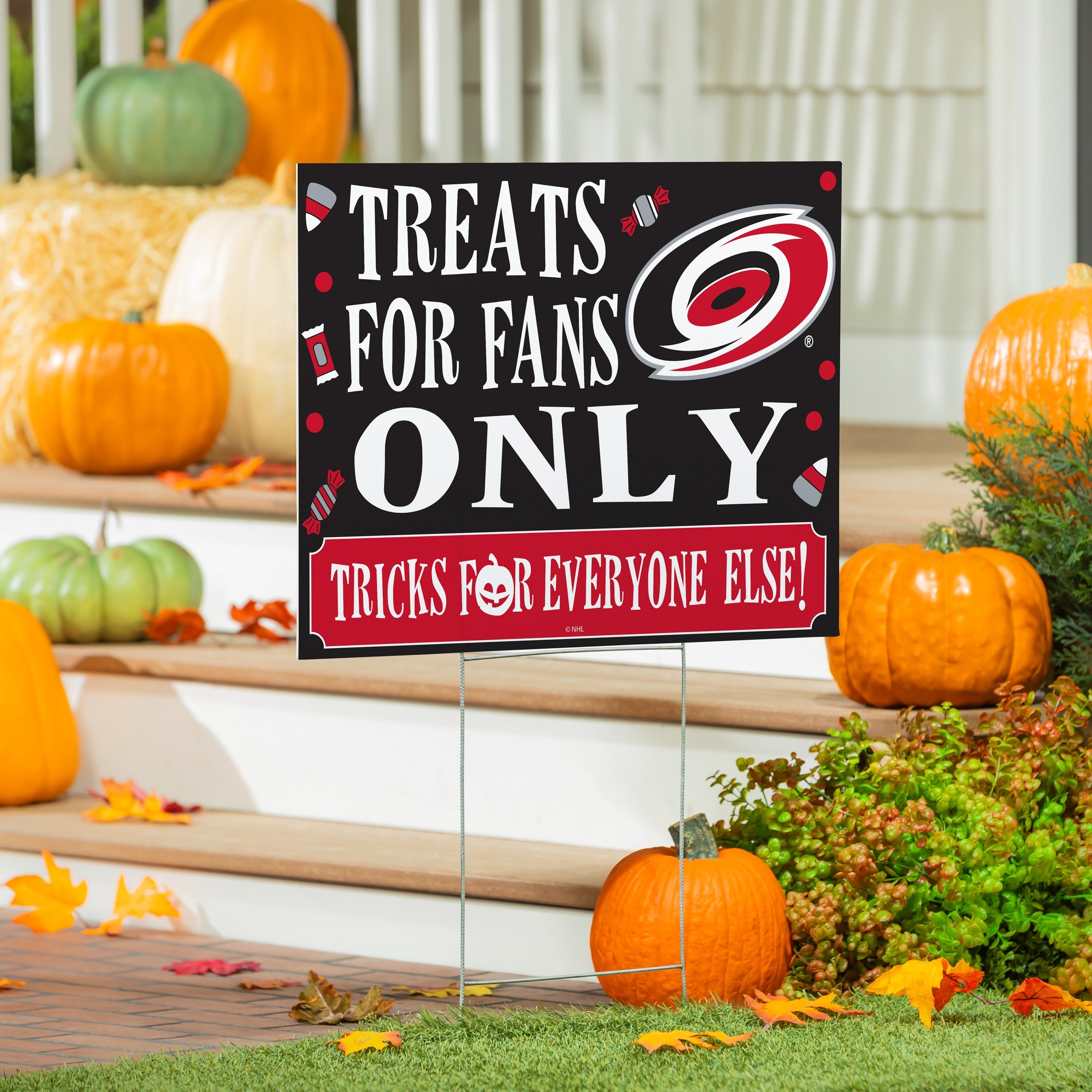 Carolina Hurricanes Yard Sign Halloween Treats For Fans