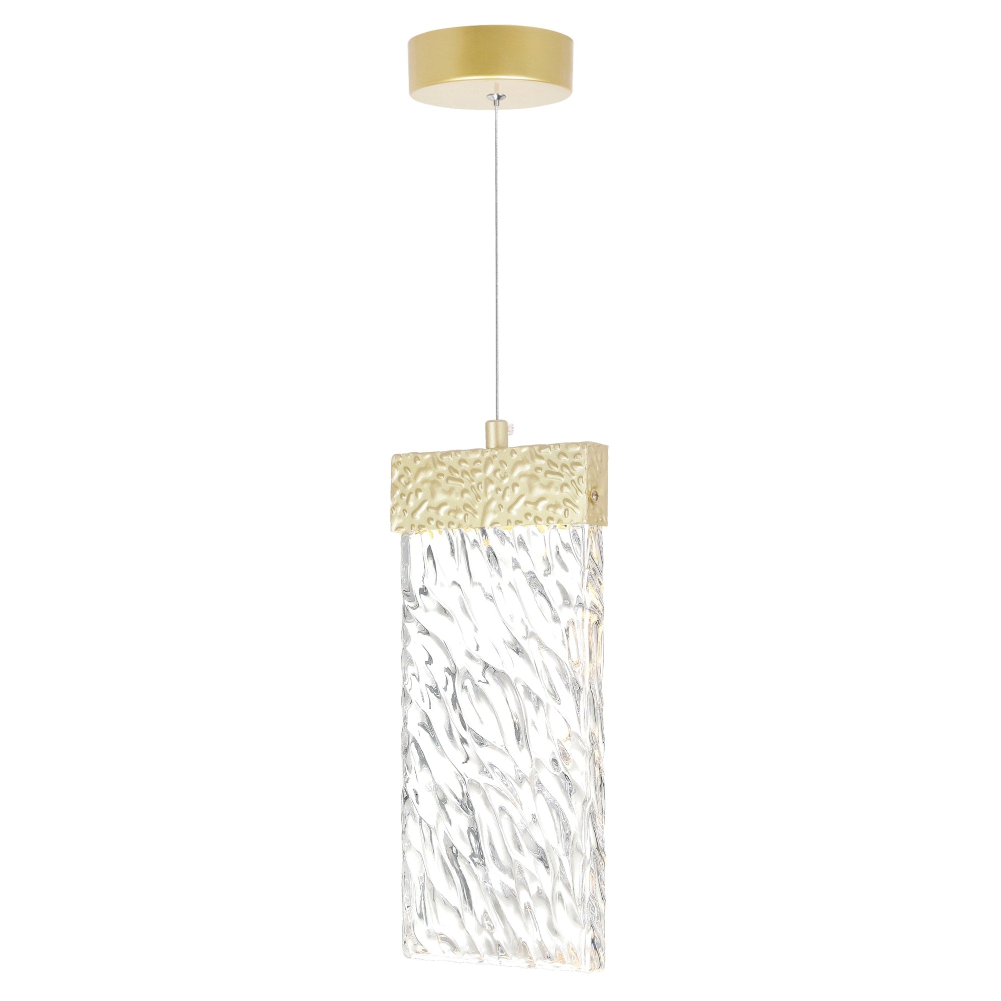 Carolina Led Pendant With Gold Leaf Finish Gold Leaf N A