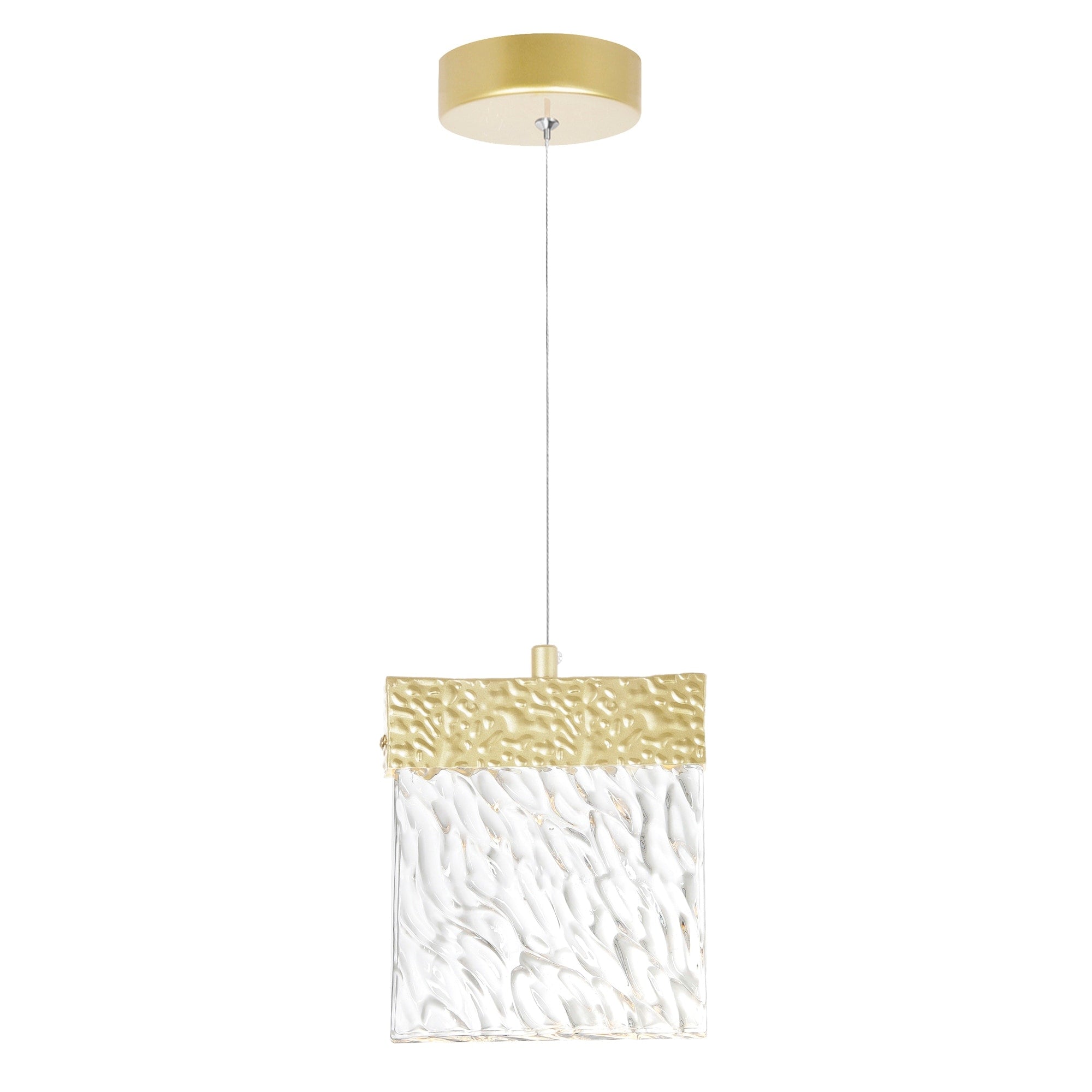 Carolina Led Pendant With Gold Leaf Finish Gold Leaf N A