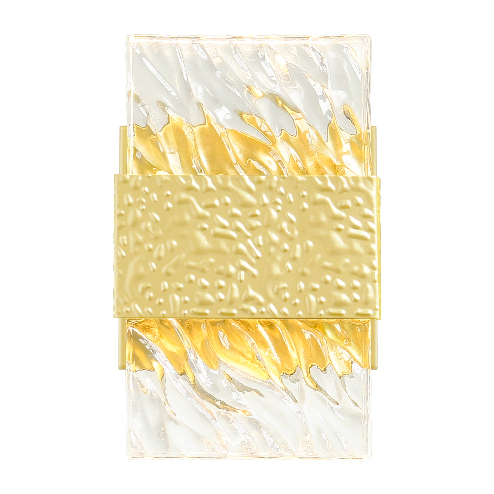Carolina Led Wall Sconce With Gold Leaf Finish Gold Leaf