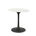 Givseppe 30 Inch Round Marble Top Dining Table