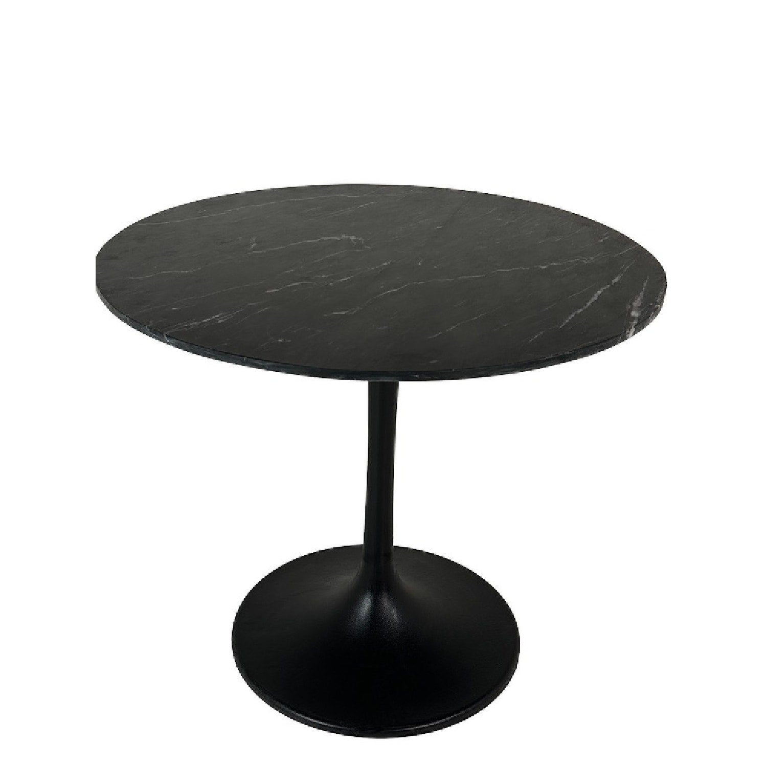 Givseppe 40 Inch Round Marble Top Dining Table