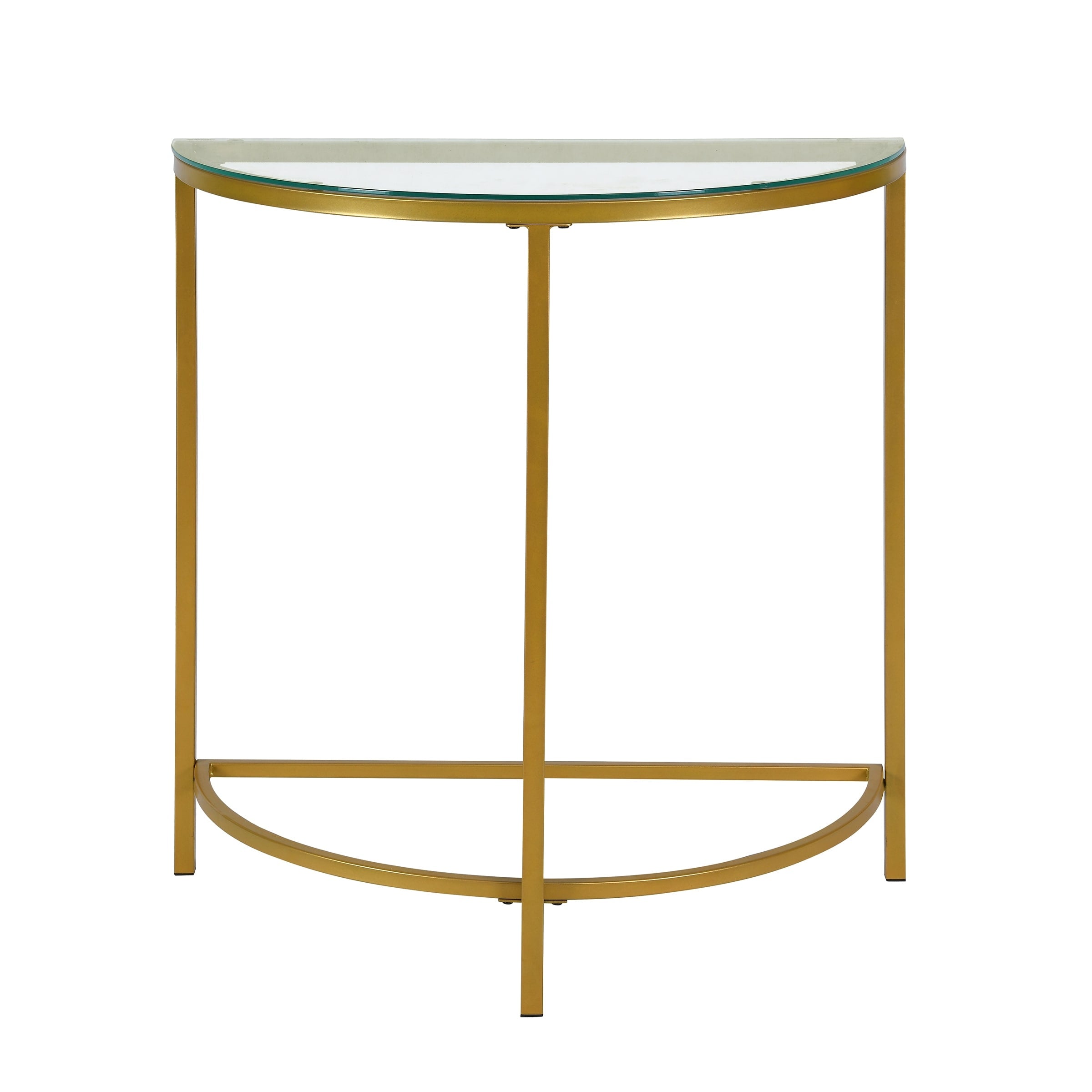 Palin Gold Half Round Console