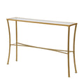 Savoy Antique Gold Glass Top Console Table