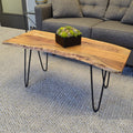 Mila Live Edge Coffee Table Bench