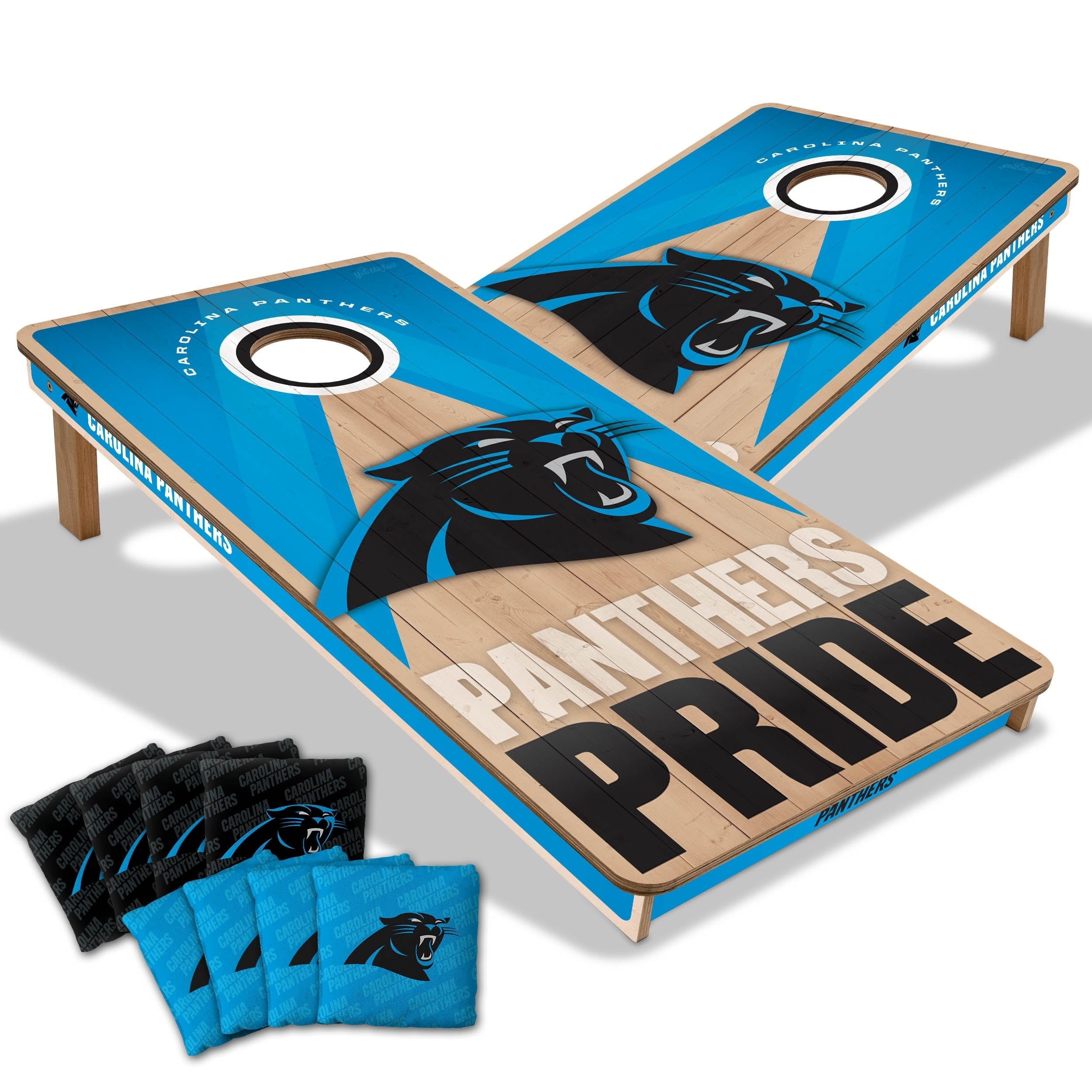 Carolina Panthers Nfl 2X4 Professional Cornhole Board Set
