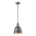 Carolton 8 Inch Wide 1 Light Mini Pendant In Polished Nickel 8In W X 8In D X 12In H