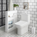 Carre One Piece Elongated Toilet Dual Flush 0.8 1.28 Gpf