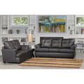 Carrera Premium Brown Top Grain Leather Sofa And Loveseat