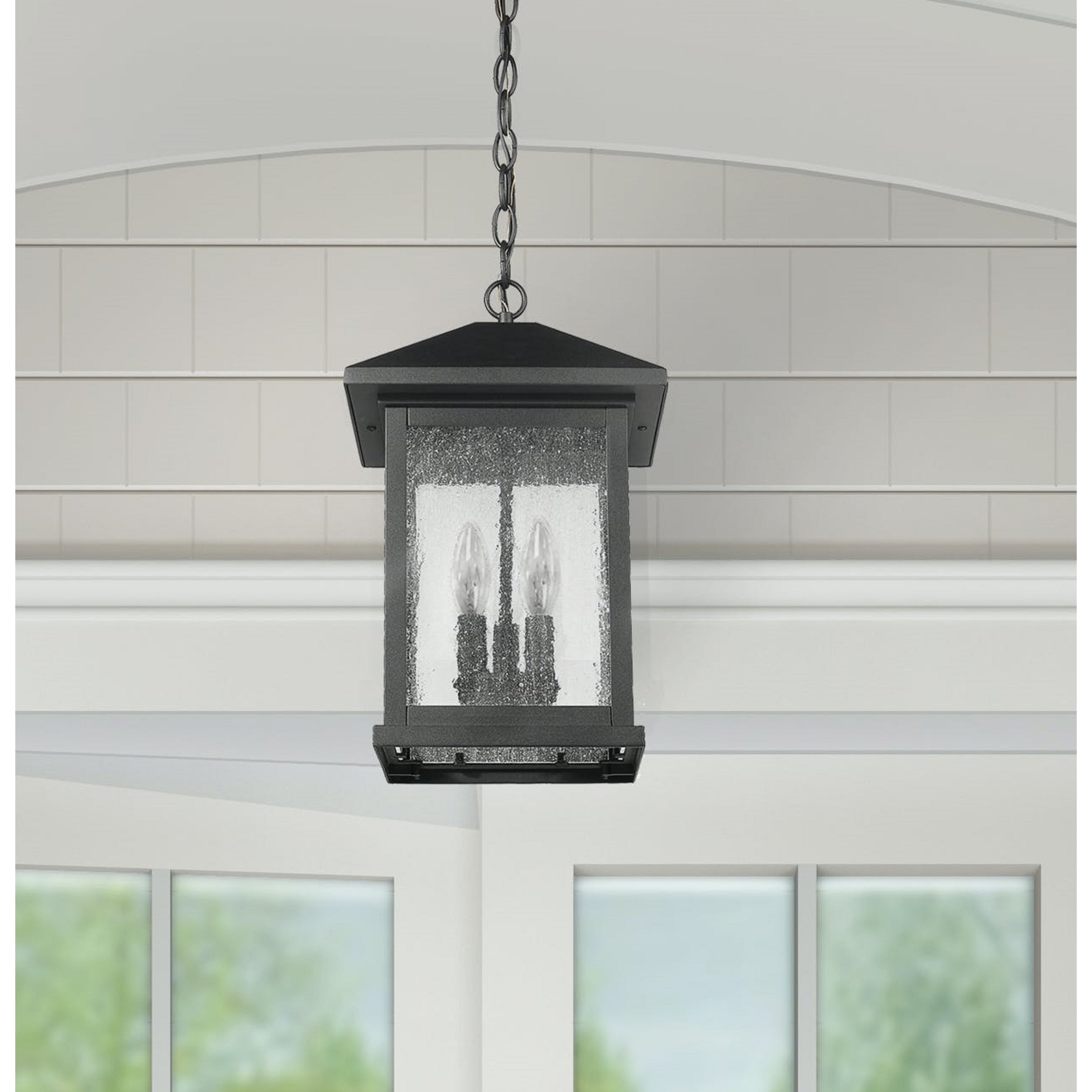 Carriage Style Outdoor Black Pendant