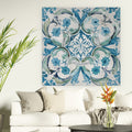 Caribbean Tile I Canvas Premium Gallery Wrapped Canvas Wall Art