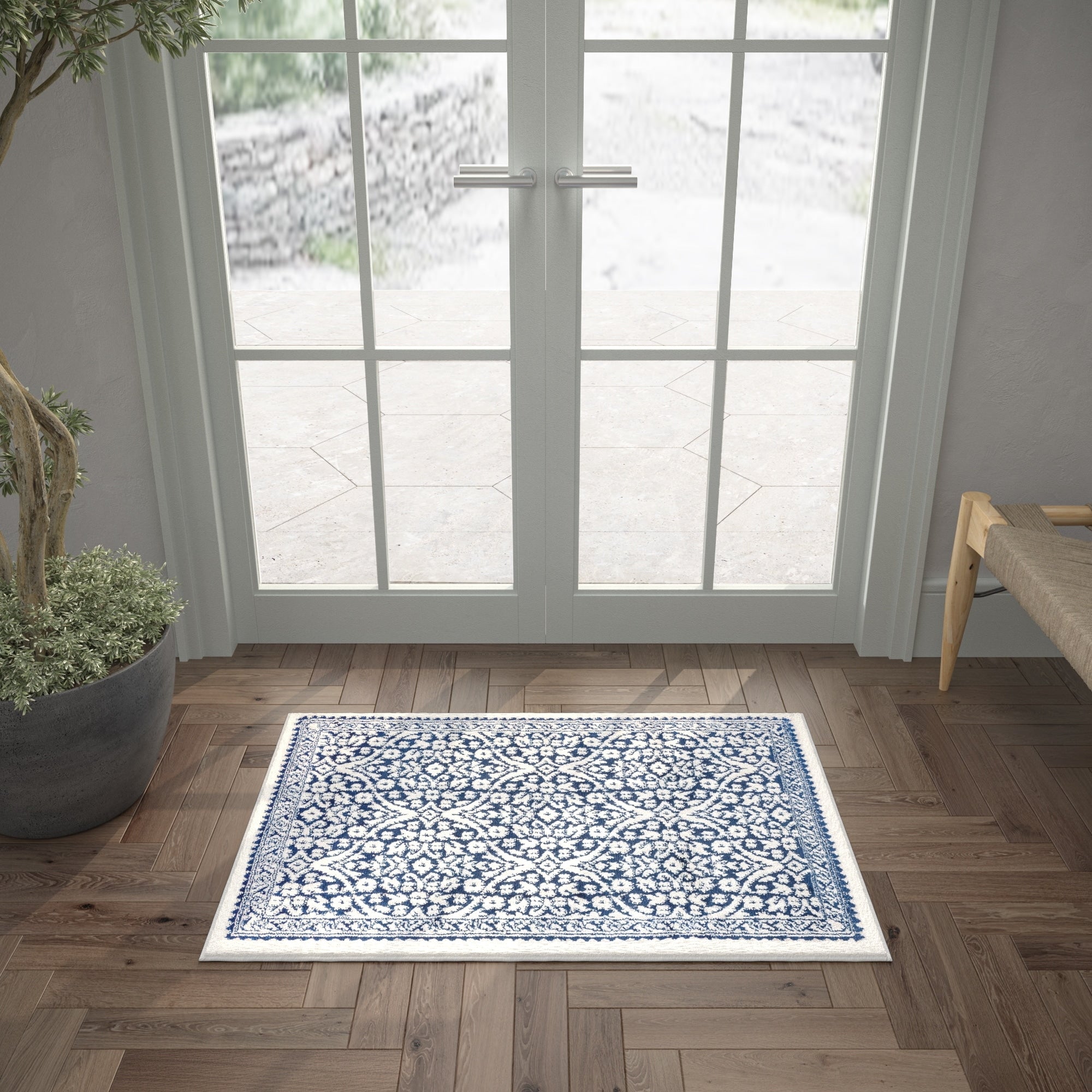 Alise Rugs Carrington Traditional Medallion Area Rug