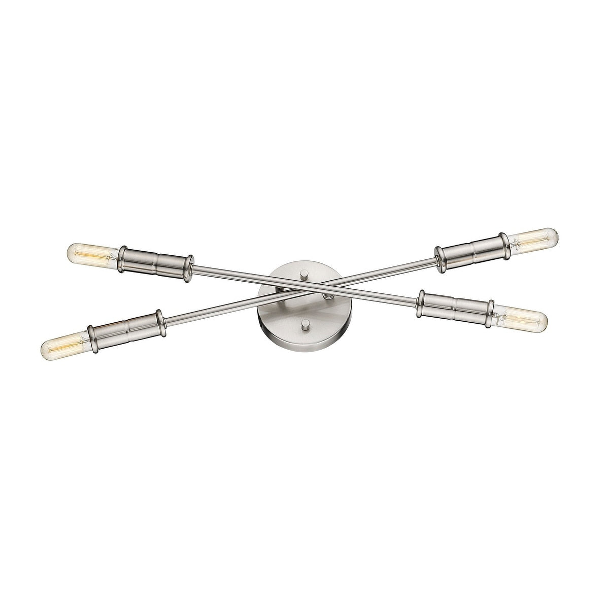 Carrington Small Satin Nickel Bulb Vanity Or Sconce Mirror Light