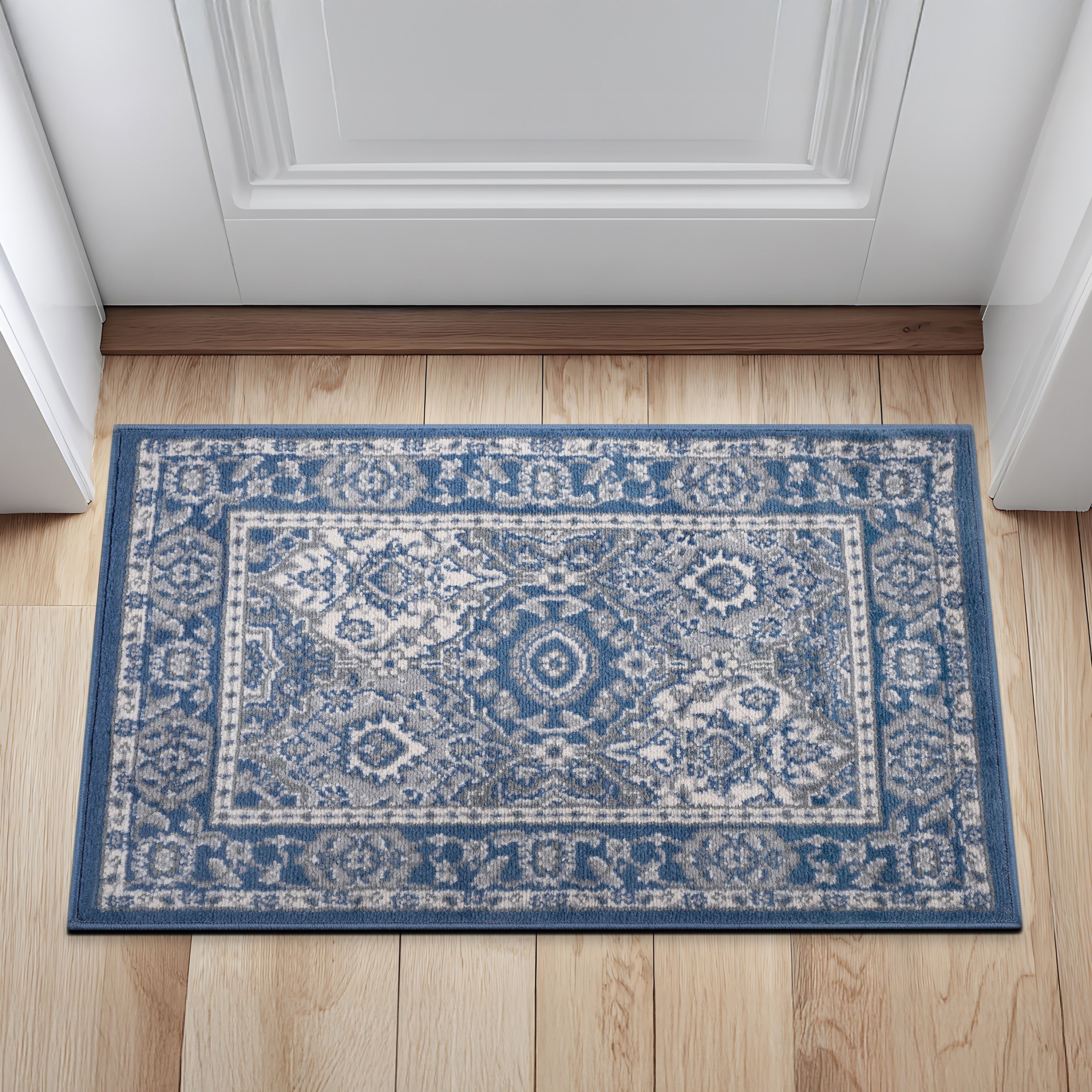 Alise Rugs Carrington Traditional Oriental Oval Area Rug 53 X 73