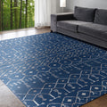 Alise Rugs Carrington Transitional Geometric Round Area Rug