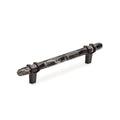 Carrione 5 1 16 In 128 Mm Center To Center Marble Black Black Bronze Cabinet Pull