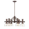 Carson 6 Light Chandelier Satin